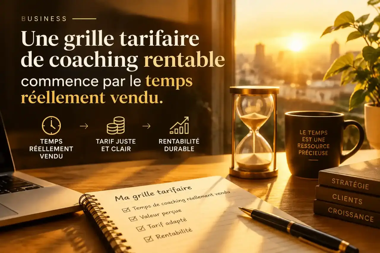 Une grille tarifaire de coaching rentable commence par le temps réellement vendu