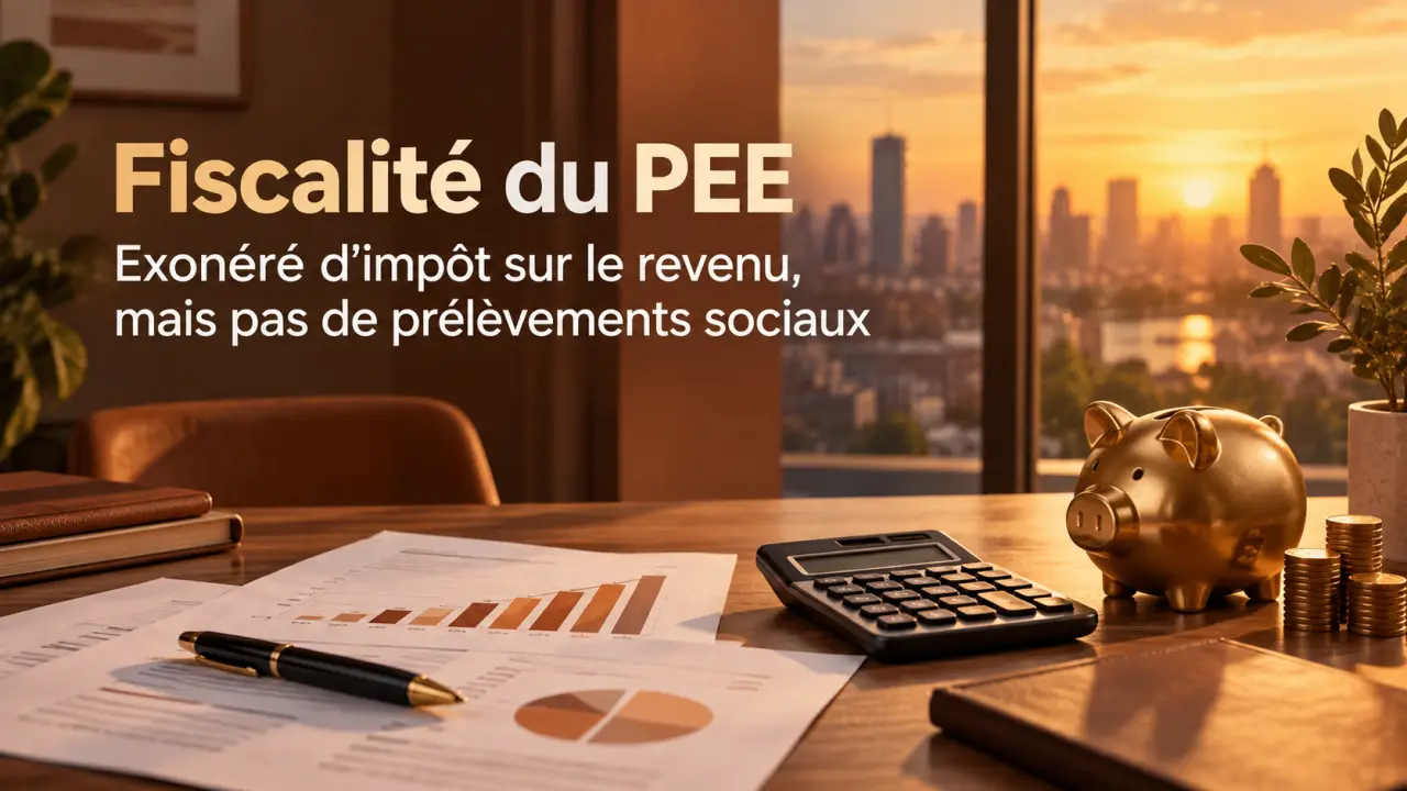 Fiscalité du PEE : exonéré d'impôt sur le revenu, mais pas de prélèvements sociaux