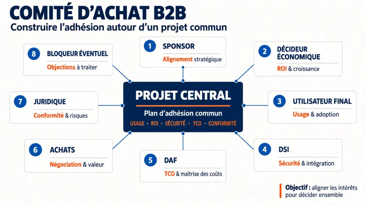 Cartographie des décideurs pour optimiser son processus de vente b2b complexe