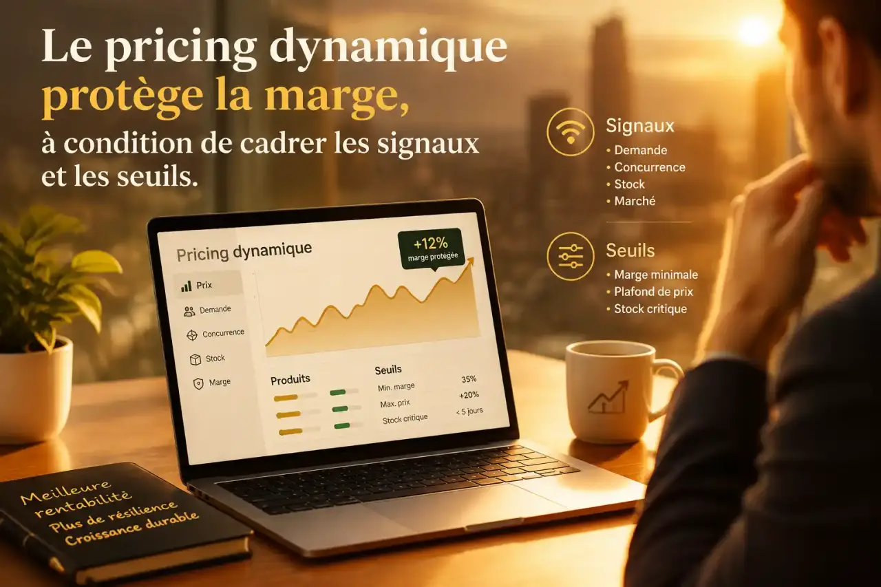 Le pricing dynamique protège la marge, à condition de cadrer les signaux et les seuils